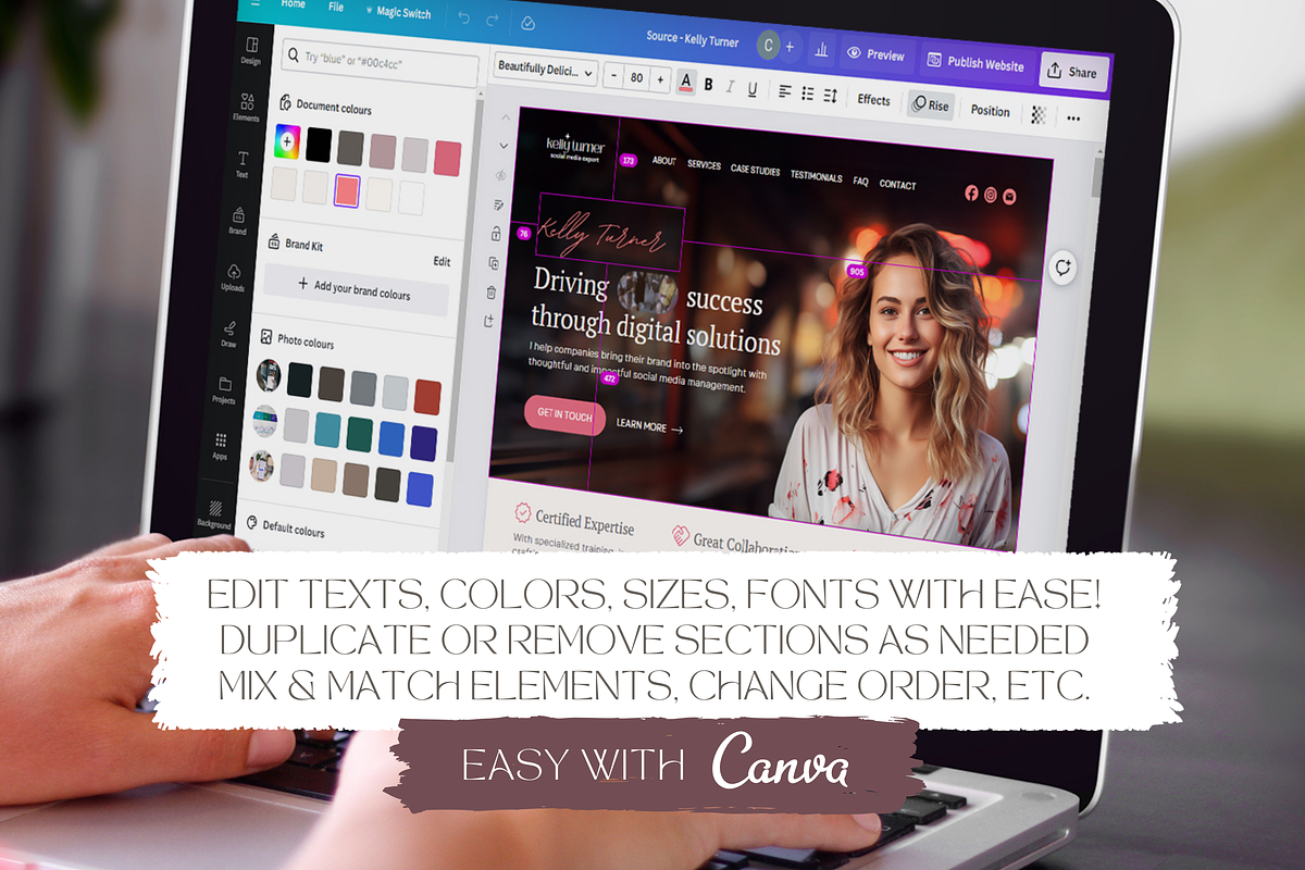 Social Media Manager Website, a Landing Page Template by vectorocean (Photo 8 of 11)
