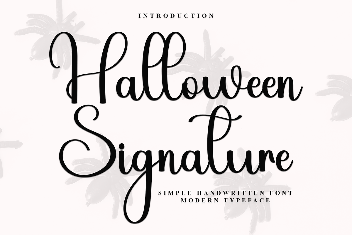 Halloween Signature, a Handwritten Font by InermediaSTUDIO (Photo 1 of 7)