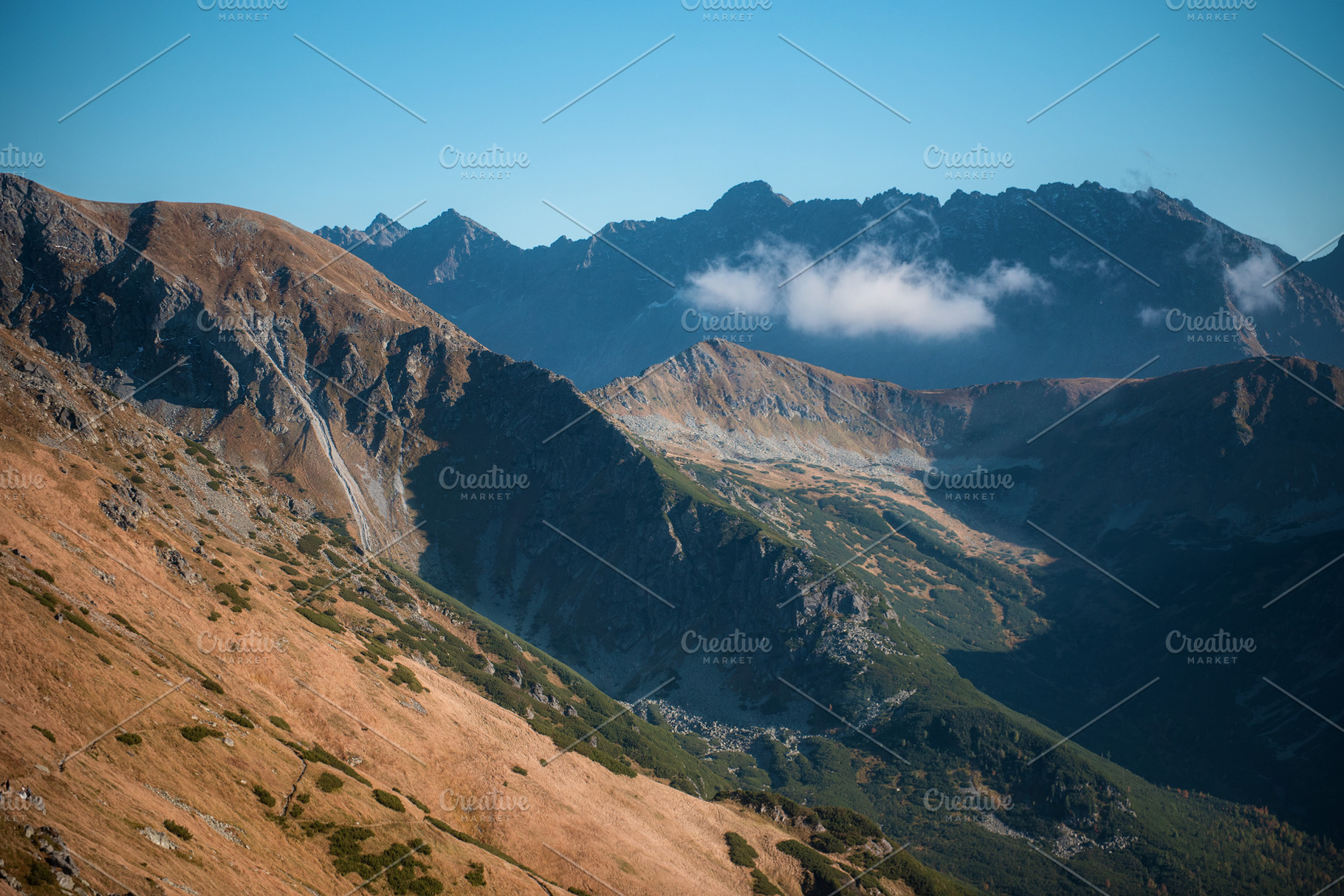 Mountain panorama of the Tatra Mountains from Kasprowy Wierch, a Nature Photo by Olena Rudo