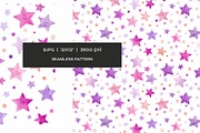 Watercolor dots and stars pattern, a Pattern Graphic by Art and Funny (Thumbnail 10 of 10)