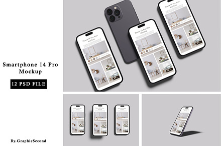 Smartphone 14 Pro Mockup