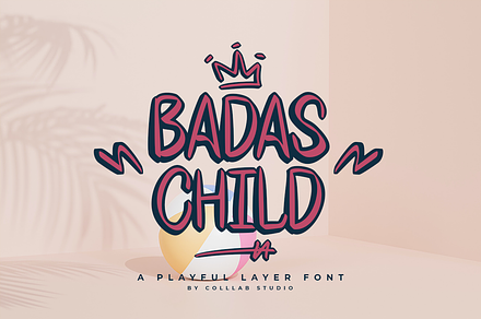 Badas Child | A Playful Font