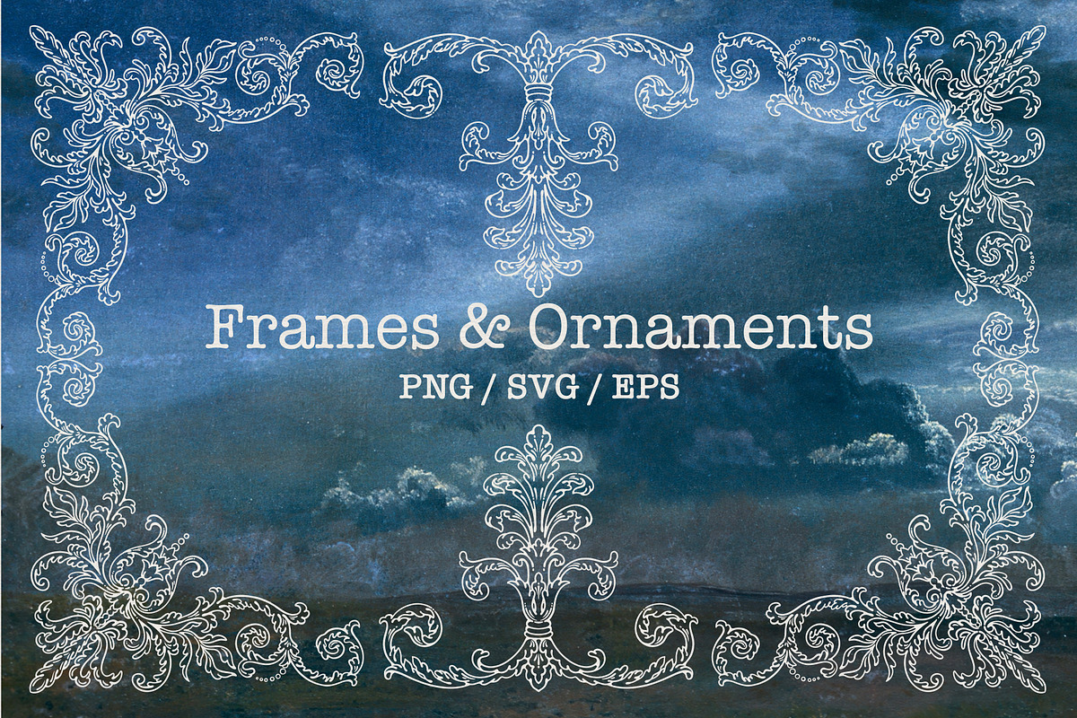Frames & Ornaments. Vintage Pack, a Decorative Illustration by heyXeni (Photo 1 of 7)