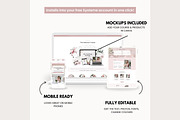 Systeme.io Blush Branding Blog, a Landing Page Template by Hayley's Digital Hub (Thumbnail 3 of 10)