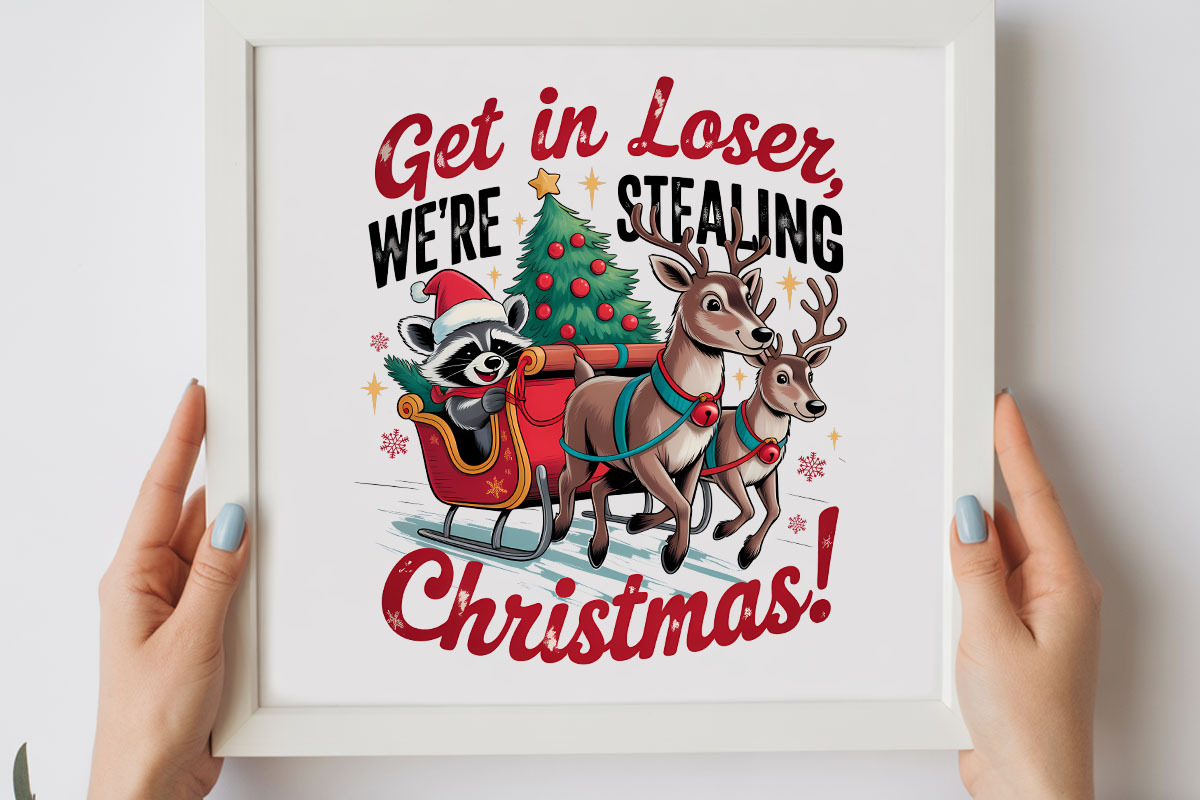 Get In Loser Christmas PNG, a Graphic by olgasallom (Photo 2 of 3)