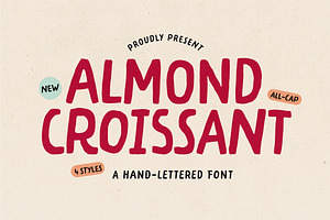 ALMOND CROISSANT | Font Family, a Sans Serif Font by type peace