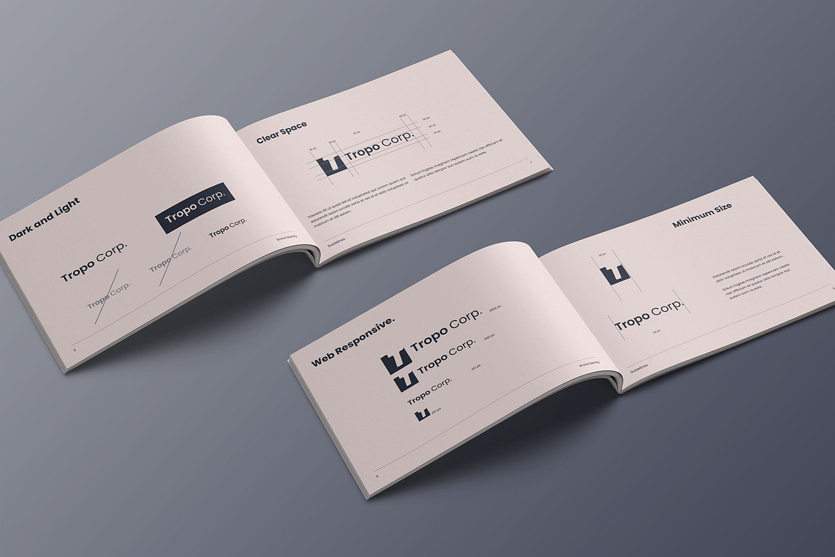 Minimalist Brand Guidelines - Tropo, a Brochure Template by fakhroo (Photo 5 of 11)