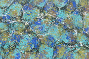 2 Hand Marbled Papers Blue Dreams, a Texture Graphic by Marblingdom (Thumbnail 2 of 3)