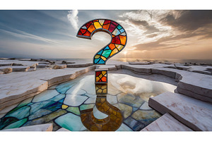 A large stained glass question mark, a Nature Photo by Igor Tichonow