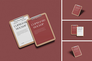 Clipboard Mockup, an Advertising Mockup by Pikachudesign