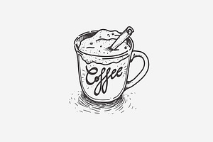 Hand Drawn Coffee Cup