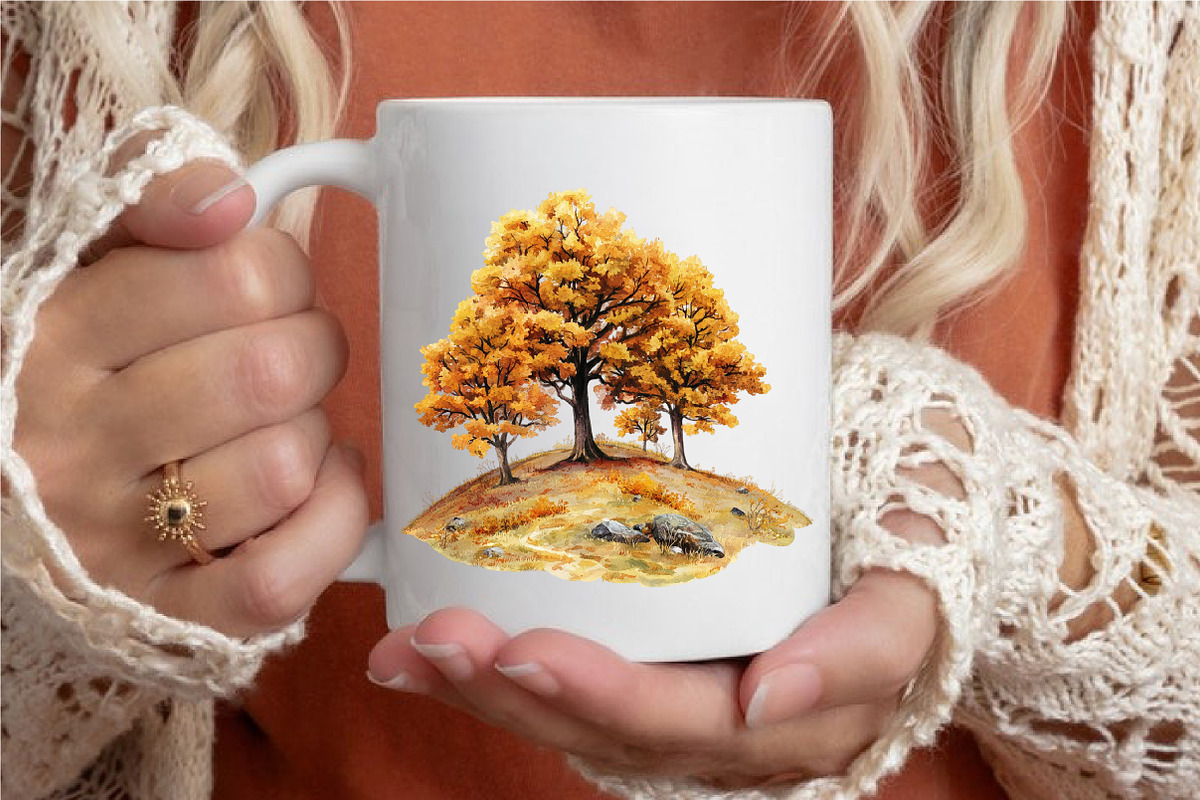 Watercolor Autumn Landscapes, a Seasonal Illustration by designcity5 (Photo 5 of 5)