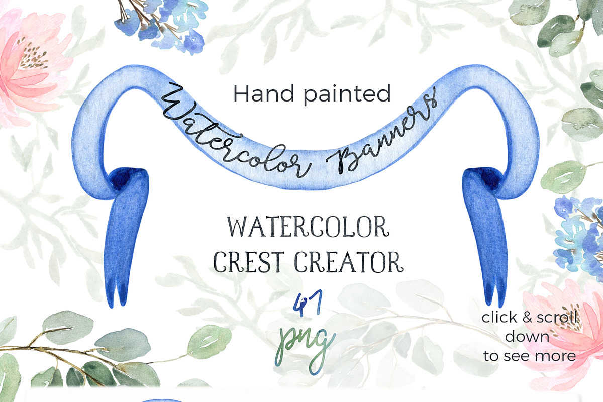 Crest Creator Wedding Watercolor, an Illustration by LABFcreations (Photo 6 of 18)