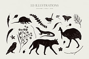 Southern Silhouettes Collection, an Animal Illustration by rouxsupplyco (Thumbnail 3 of 17)