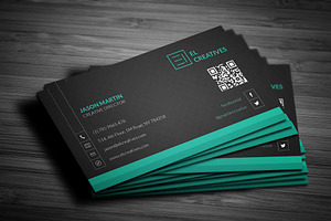 Light Dark Corporate Business Card