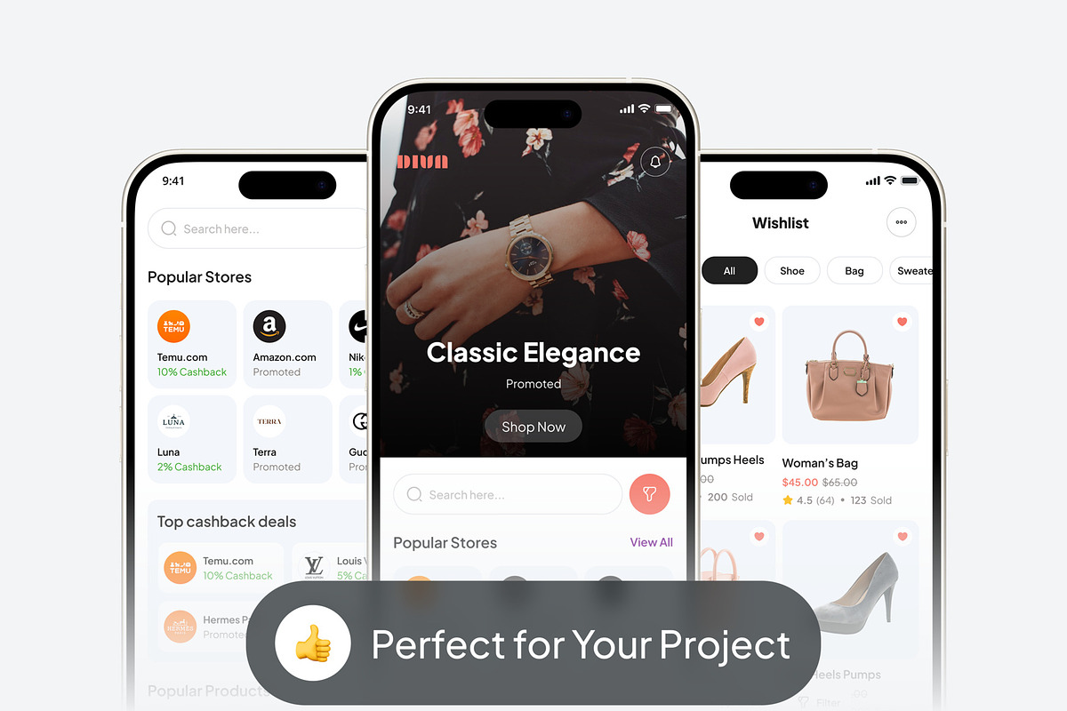 Diva - Women Online Shop App UI Kit, an UI Kit Template by Ztudioz (Photo 4 of 4)