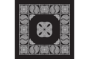 Set Of 4 Paisley Bandana's VI, a Pattern Graphic by Bakhtiozin art graphic (Thumbnail 2 of 5)