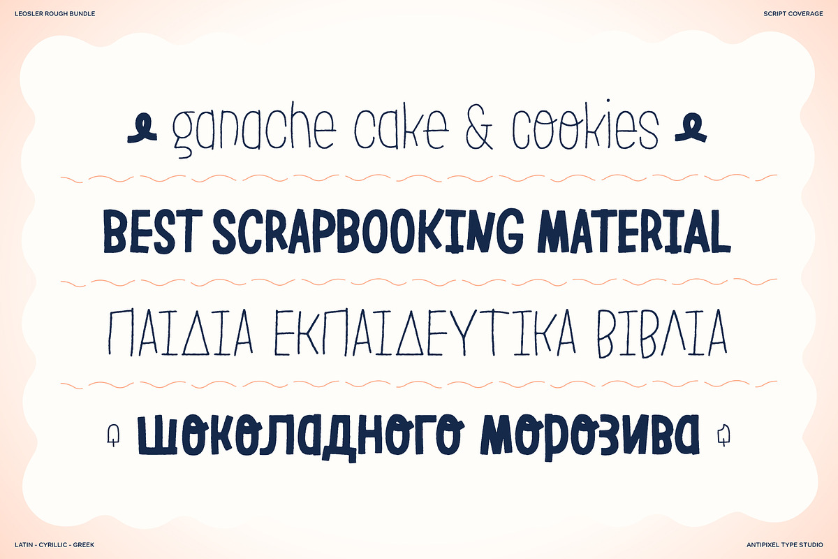 LeOsler Rough | Bundle | 2 Fonts, a Handwritten Font by Antipixel Type Studio (Photo 8 of 15)