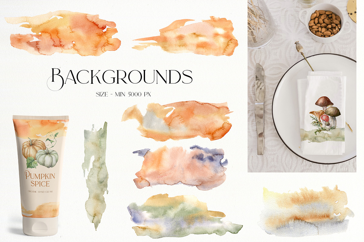Autumn spirit Watercolor fall flower, a Decorative Illustration by Yuliya Derbisheva (Photo 10 of 11)