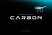 CARBON - modern minimalist font, a Sans Serif Font by MoonBandit (Thumbnail 1 of 8)