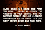Black Rough - Modern Brush Font, a Sans Serif Font by Viswal Studio (Thumbnail 4 of 7)