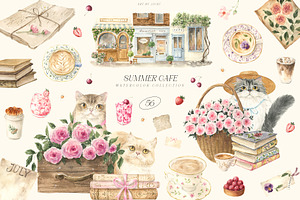 SUMMER CAFE, a Seasonal Illustration by LiChu Art