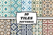 Tiles pattern set, a Pattern Graphic by TiveCreate (Thumbnail 1 of 10)