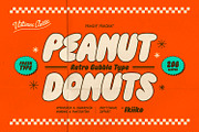 Peanut Donuts - Retro Bubble Type, a Symbol Font by ikiiko (Thumbnail 1 of 7)