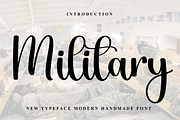 Military, a Handwritten Font by FreshTypeINK (Thumbnail 1 of 7)