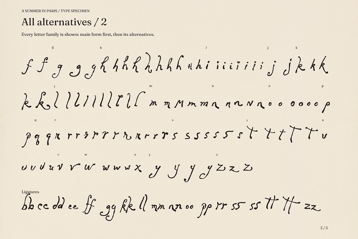 A Summer in Paris, a Handwritten Font by PeachCreme (Photo 18 of 18)