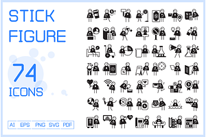 Business People Stick Figure Clipart