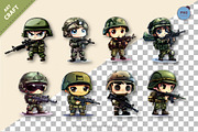 Little Cartoon soldier. TShirt, a Person Illustration by KENO Mascots (Thumbnail 2 of 4)
