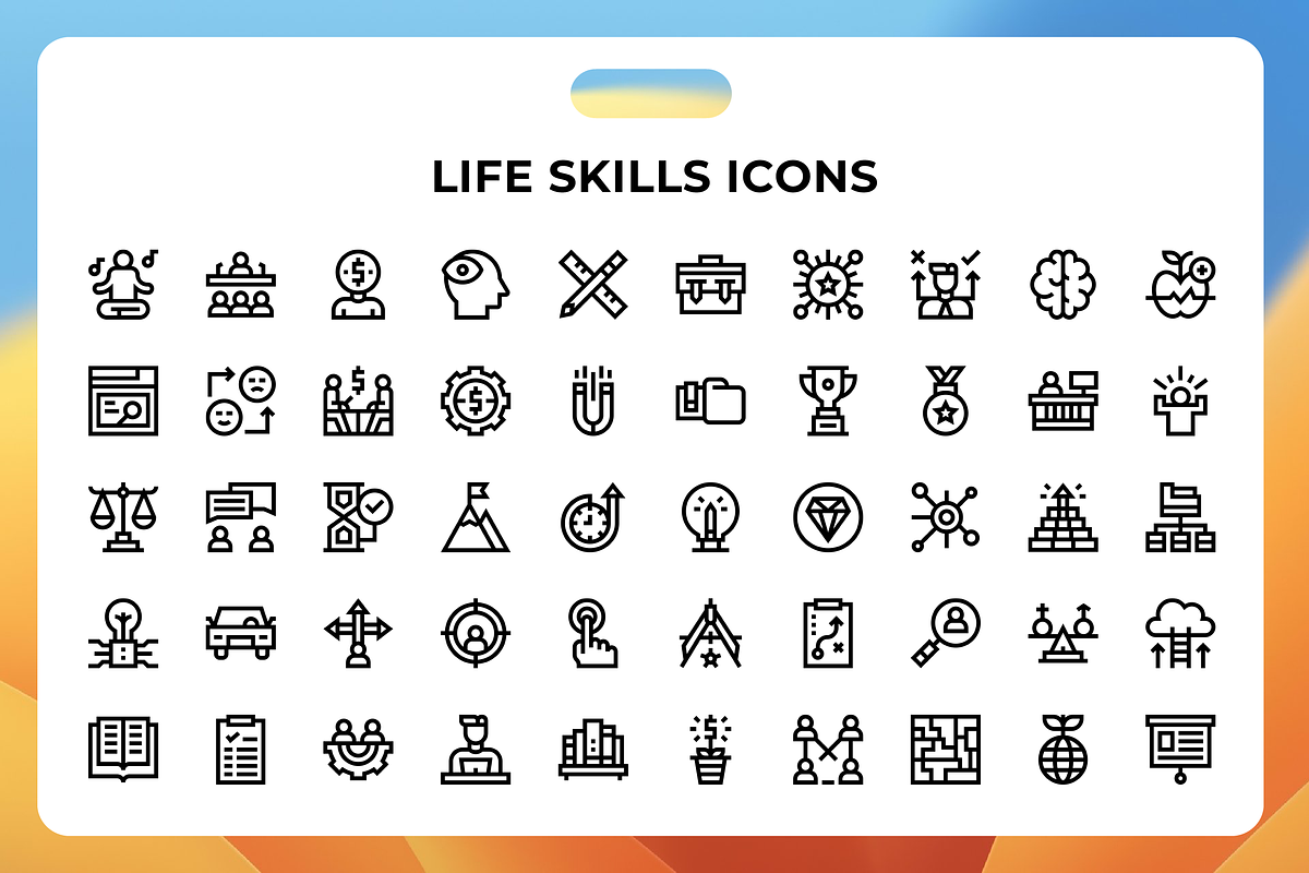 Life Skills Icons 2, an Icon by Wencory