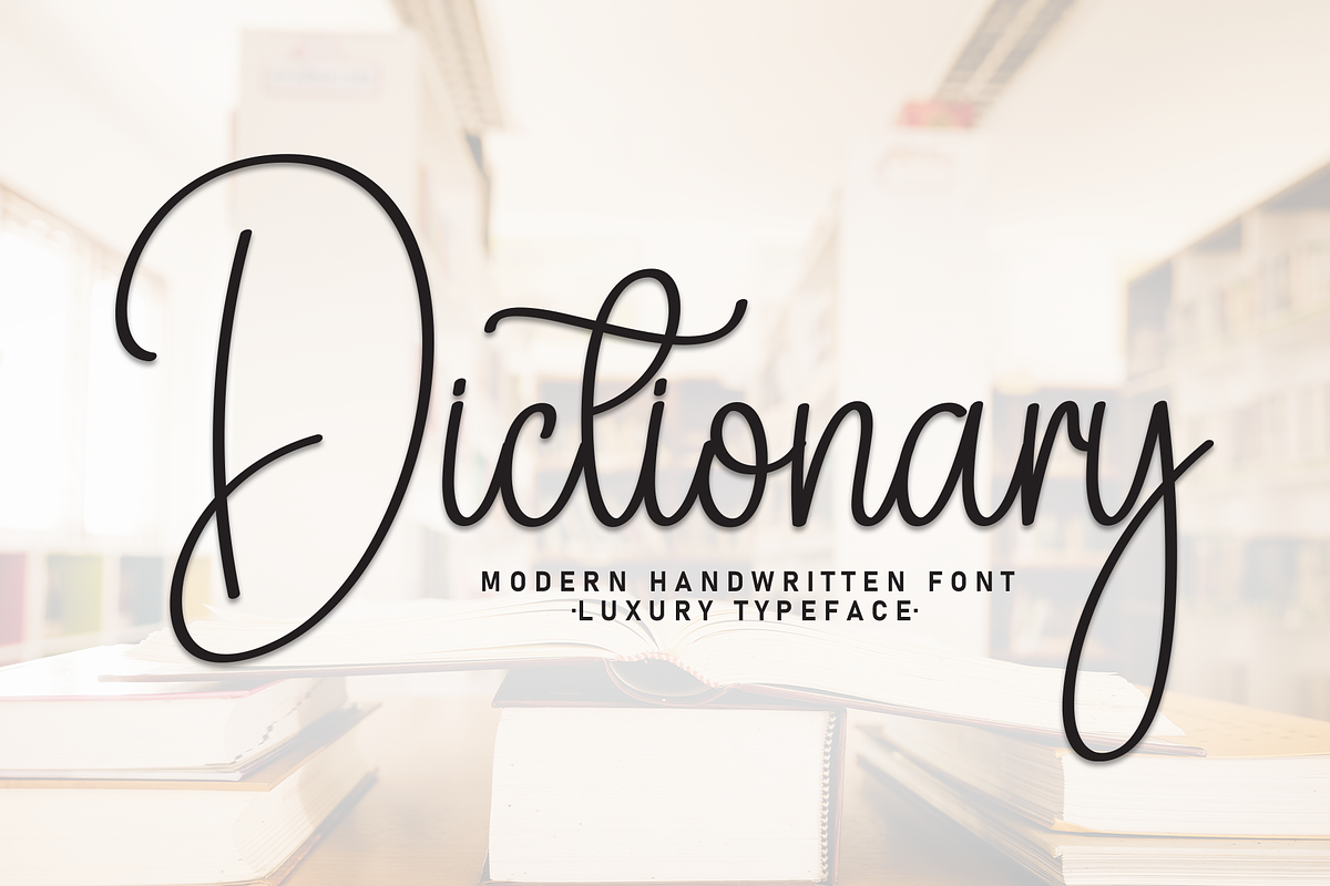 Dictionary | Script Font, a Handwritten Font by Scratchones (Photo 1 of 8)
