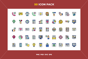 Survey icons, an Outline Icon by Wencory