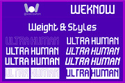 Ultra Human font, a Sans Serif Font by weknow (Thumbnail 7 of 8)