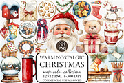 Warm Nostalgic Christmas Clipart, an Illustration by Libby Wishes (Thumbnail 1 of 9)