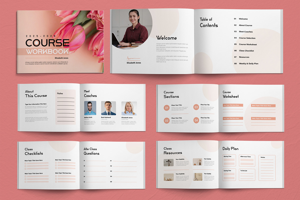 Elegant Course Workbook Design