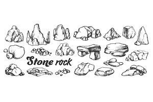 Stone Rock Gravel Collection