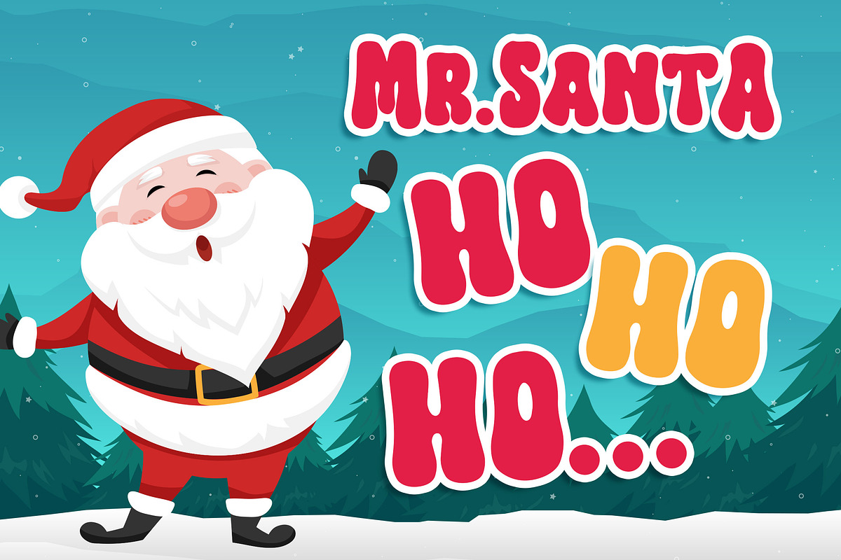Christmas Bubble a Bouncy Playful Fo, a Serif Font by Blankids Studio (Photo 4 of 5)