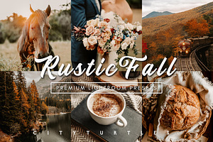 Rustic Fall Moody Lightroom Presets, an Action Add-On by CityTurtles