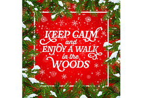 Keep calm and enjoy a walk, an Illustration by Vector Tradition