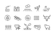 Agricultural and Farming Icons, an Object Illustration by Tettygreen (Thumbnail 2 of 3)