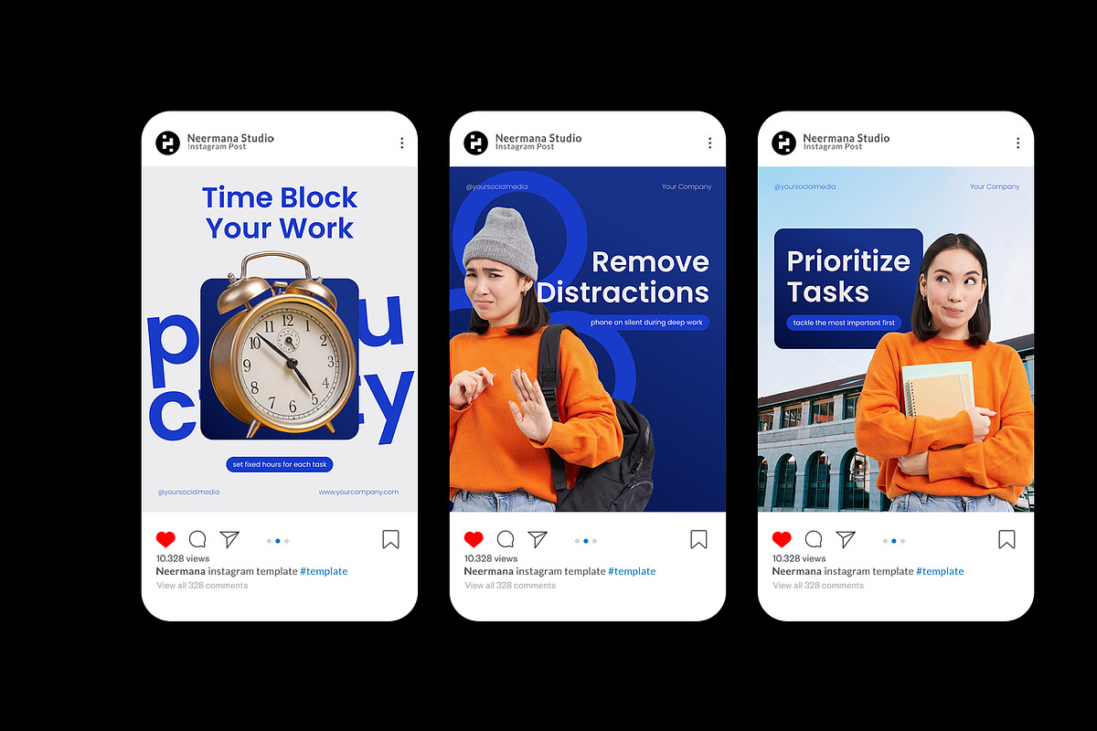 Productivity Instagram Carousel preview 3