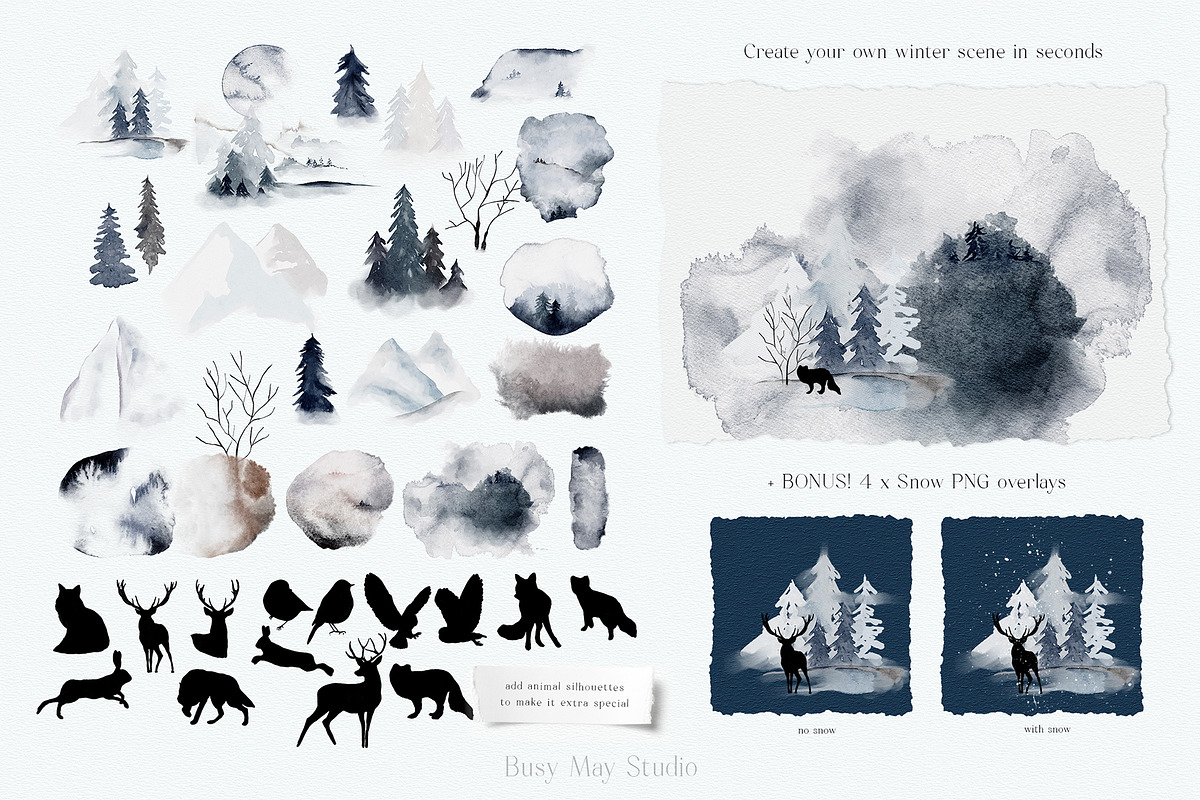 The Ultimate Winter Collection, an Animal Illustration by Busy May Studio (Photo 4 of 14)
