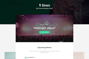 Siren - Bootstrap Rockband Theme