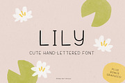 Lily - Cute Simple Handlettered Font, a Sans Serif Font by Minna May Design (Thumbnail 1 of 7)