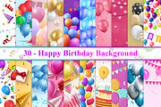 Happy Birthday Background, a Background Graphic by Digital Studio (Thumbnail 1 of 6)