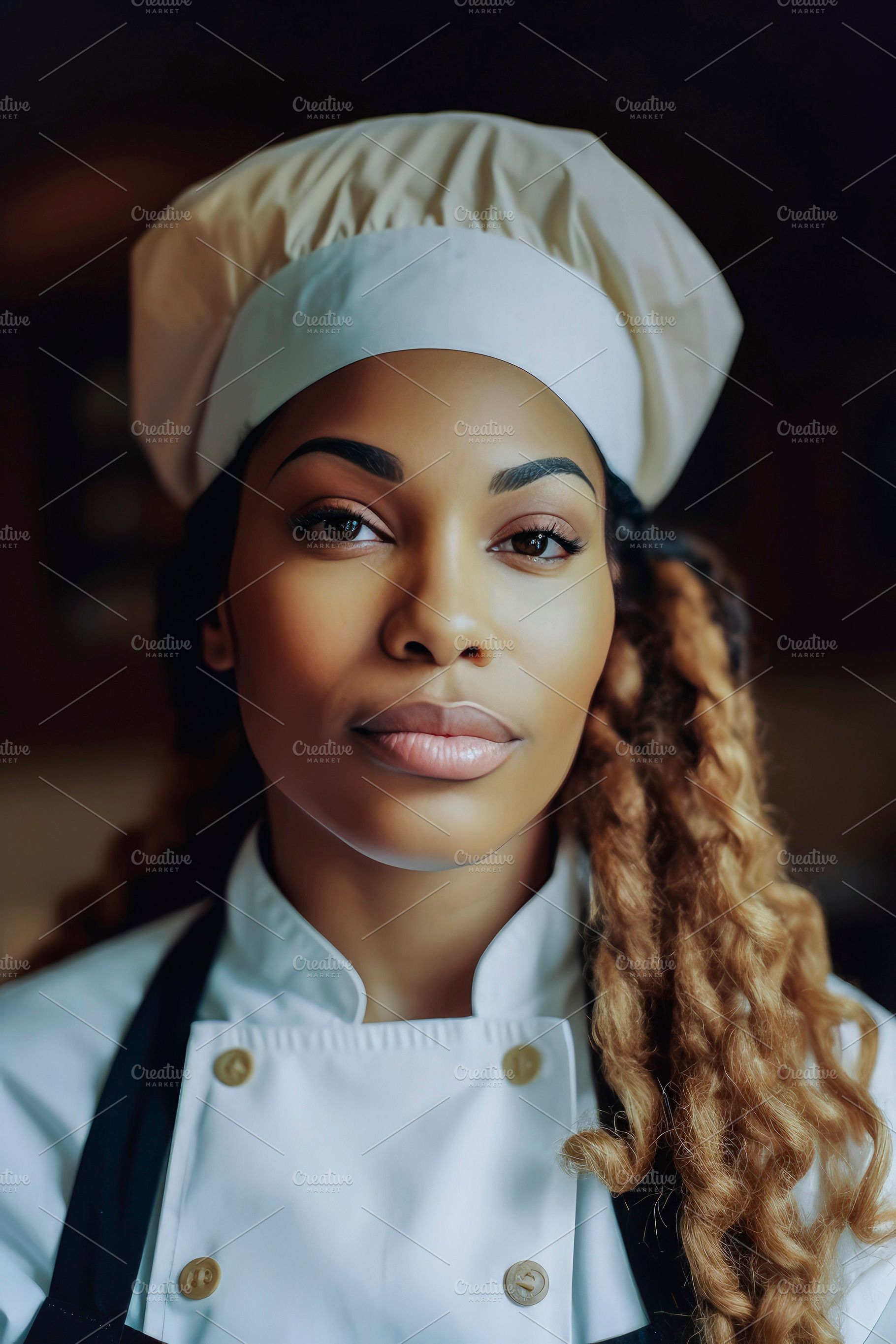 Black woman chef, a Person Photo by huertas19