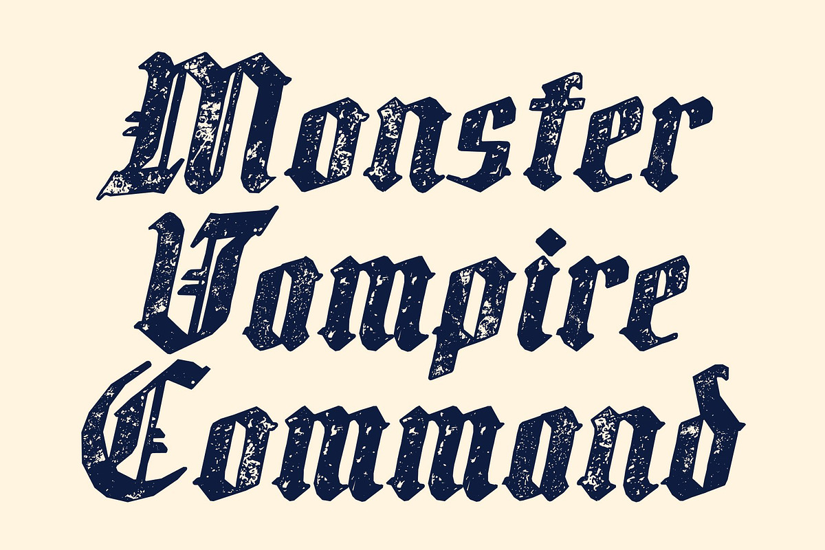 CS Claes Stamp, a Blackletter Font by Craft Supply Co. (Photo 2 of 8)